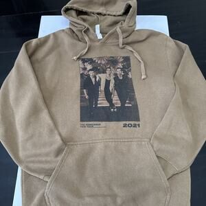 Jonas Brothers Remember This Tour Pullover Hoodie Sweatshirt Brown Size Medium